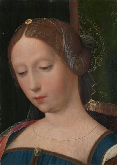 A Female Head by Master of the Female Half Lengths